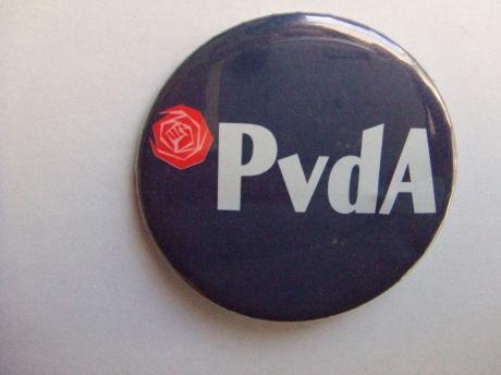 PvdA logo roos politiek button